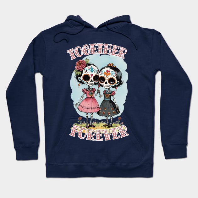 Together Forever  - Love 02 Hoodie by Absinthe Society 